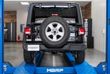 MBRP 18-20 Jeep Wrangler JL 2.5in Single Rear Exit Cat Back Exhaust - Aluminum