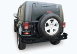 Rampage 2007-2018 Jeep Wrangler(JK) Double Tube Rear Bumper - Black