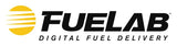 Fuelab 828 In-Line Fuel Filter Long -6AN In/Out 40 Micron Stainless - Black