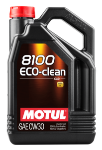 Motul 5L Synthetic Engine Oil 8100 0W30 4x5L ECO-CLEAN  ACEA C2 API SM ST.JLR 03.5007