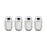 McGard Hex Lug Nut (Cone Seat) M12X1.5 / 13/16 Hex / 1.5in. Length (4-Pack) - Chrome