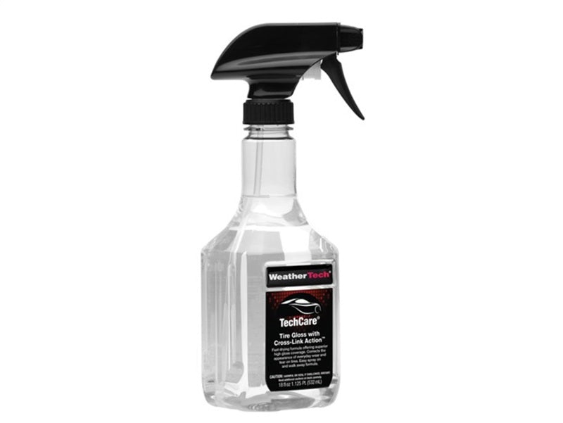 WeatherTech TechCare Tire Gloss with Cross-Link Action Kit 15oz Bottle With 24oz Refill