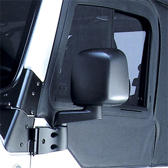 Omix Door Mirror Black Left- 87-06 Jeep Wrangler