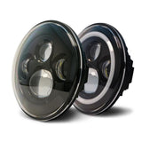 DV8 Offroad 07-18 Jeep Wrangler JK LED Projector Headlights w/ Angel Eyes