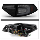 Spyder 08-14 Subara Impreza WRX Hatchback LED Tail Lights Seq Signal Blk Smoke ALT-YD-SI085D-SEQ-BSM