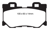 EBC 08-13 Infiniti FX50 5.0 Redstuff Rear Brake Pads