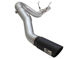 aFe MACHForce XP Exhaust Large Bore 5in DPF-Back Alu. 13-15 Dodge Trucks L6-6.7L (td) *Black Tip