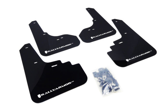 Rally Armor 05-09 Subaru Legacy / Outback Black UR Mud Flap w/White Logo