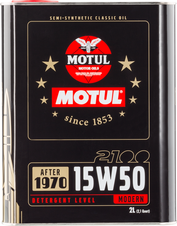 Motul 15W50 Classic 2100 Oil - 10x2L