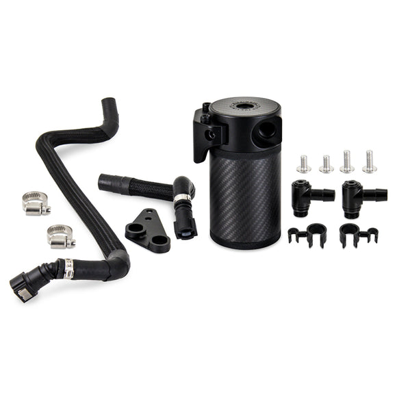 Mishimoto 2020+ Chevrolet Corvette C8 Baffled Oil Catch Can Kit (PCV Side) - Carbon Fiber