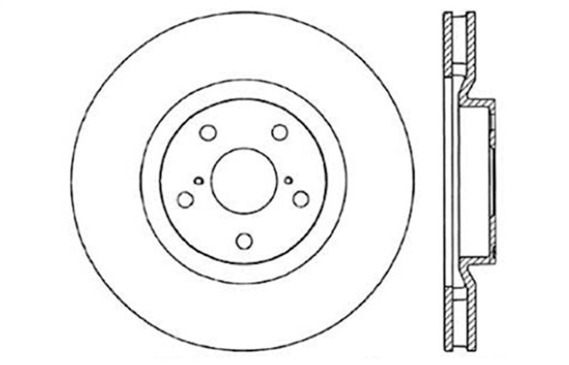 StopTech 93-98 Toyota Supra Turbo Drilled Left Front Rotor