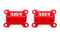 BMR 98-02 Chevrolet Camaro Motor Mount Kit (Solid Steel) - Red