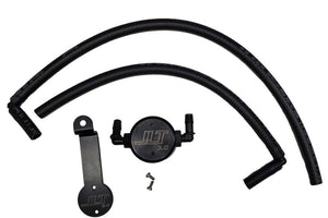 J&amp;L 05-24 Toyota 4Runner 4.0L Driver Side Oil Separator 3.0 - Black Anodized