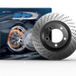 SHW 13-16 Porsche Boxster 2.7L w/o Ceramics Right Front Drilled-Dimpled MB Brake Rotor (98135140201)