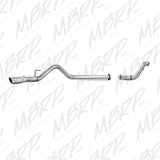 MBRP 11-14 Ford 6.7L F-250/350/450 4in Filter Back Single Side Exit Alum and Down Pipe Exhaust