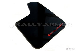 Rally Armor Universal Fit (No Hardware) Black UR Mud Flap w/ Red Logo