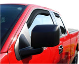 AVS 04-14 Ford F-150 Supercab Ventvisor In-Channel Front & Rear Window Deflectors 4pc - Smoke